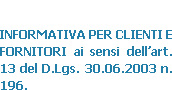 Informativa